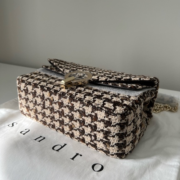 Sandro Yza Brown Tweed bag (brand new) - Picture 5 of 14
